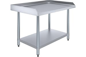 AmGood 24" x 36" Stainless Steel Equipment Stand | Height: 24" | Commercial Heavy Duty Grill Table