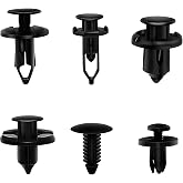 200PCS Car Retainer Clips Plastic Fasteners Kit, Popular Sizes Auto Push Pin Rivets, Universal Plastic Panel Fender Clips, Assorted Car Body Push Pin