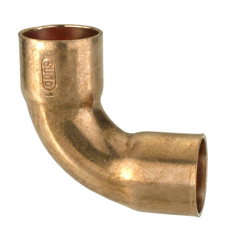 CORNAT T5602A22 22 mm 90 Degree Soldering Bend - Clear (10-Piece)