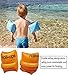 Easyinsmile Swim Roll up Arm Bands floats Sleeves Swimming Trainers Floatation Armbands Rings floatie Tube Armlets(orange)