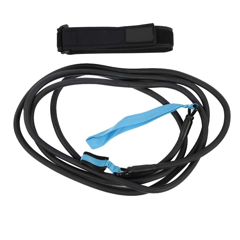 Swimming Belt Swimming Leash Stationary Swim Resistance Belt Swim Training Belt Keep Diving 4m Swim Resistance Belt Swimming Exerciser Traction Leash Rope Pool Accessories(4MM*12MM*4M)
