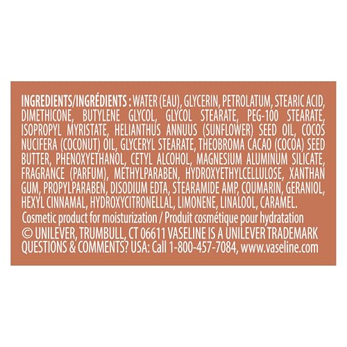 Vaseline Intensive Care Body Lotion Cocoa Radiant for Dry Skin Lotion Made with Ultra-Hydrating Lipids and Pure Cocoa Butter for a Long-Lasting, Radiant Glow 20.3 fl oz