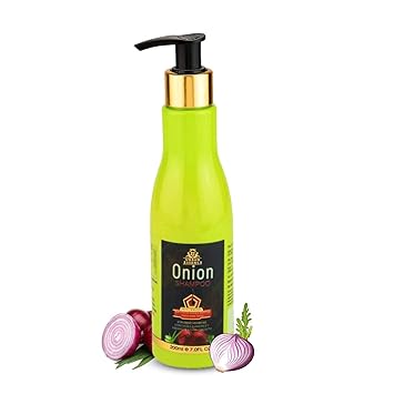 Urban Essence Onion Shampoo For Healthy Hair Growth & Hair Fall Control With Aloevera, Neem leaf, Green Tea and 9 Other Natural Extracts - 200 ml