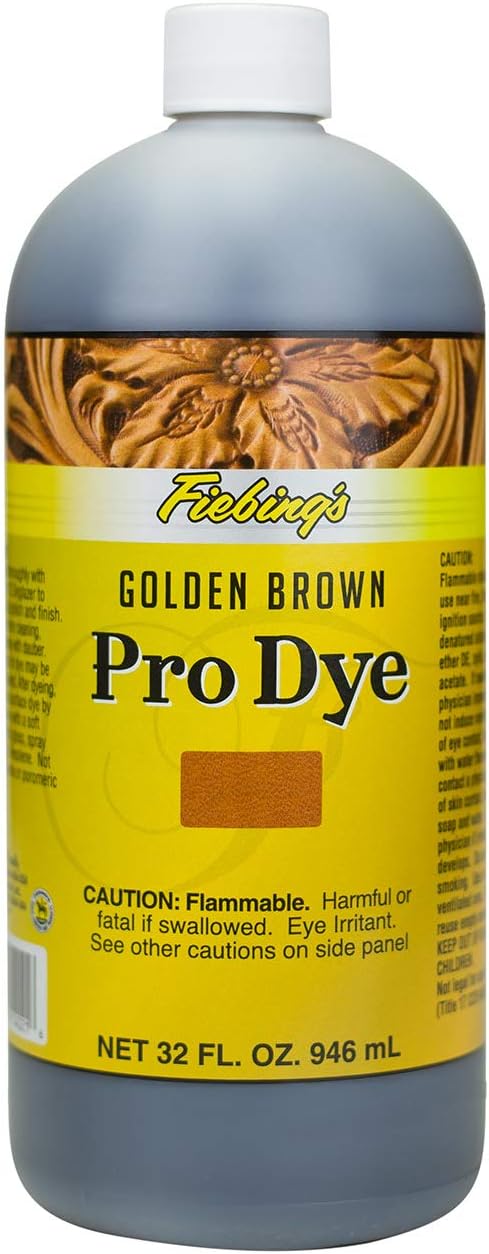 Amazon.com: Fiebing's - Pro Dye 32 Oz Golden Brown - Professional Oil ...