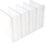 MOUYAT Adjustable Acrylic Closet Shelf Dividers 41.5x23.9cm view 3