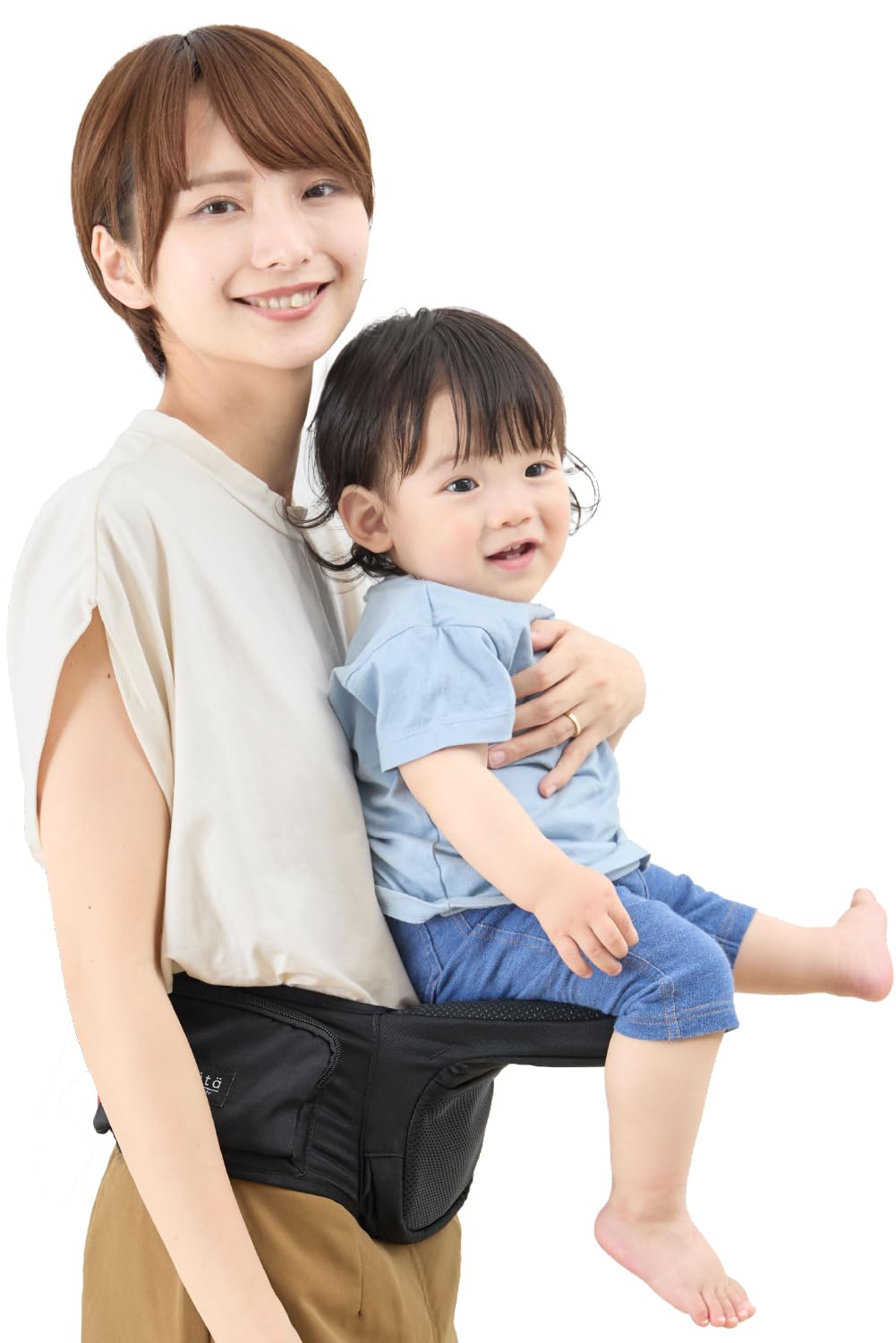 (ケラッタ) HipGo 折りたたみ ヒップシート 抱っこ紐 コンパクト 超軽量 収納袋付き (ブラック)商品画像