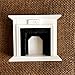 zhenleisier Doll House Accessories,1/12 Miniature Fireplace Furniture Model Kid's Handmade Educational Toy Doll House Living Room Decor Accessory White