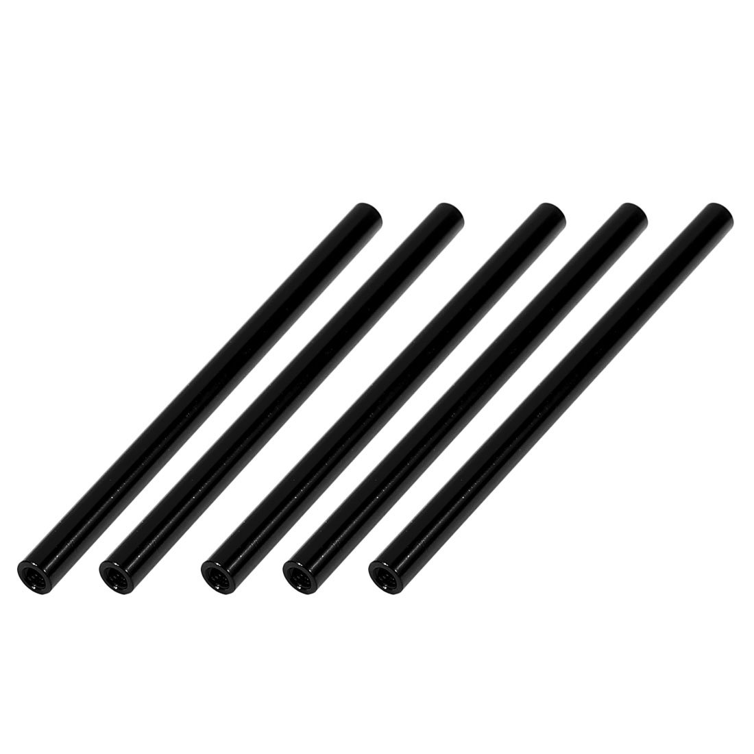 Sourcingmap 5Pcs M3 x 80mm Round Aluminum Column Alloy Standoff Spacer Stud Fastener for Quadcopter Black โ image 1