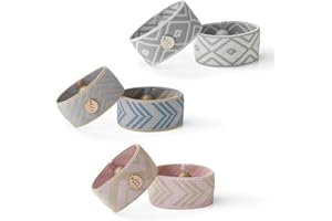 Blisslets Acupressure Relief Band - Cartagena Collection - Stylish Wellness Bracelets for Queasiness Relief | Travel, Pregnancy, Cruise (Multi-colored, Large - 6 3/4" - 7 1/2")