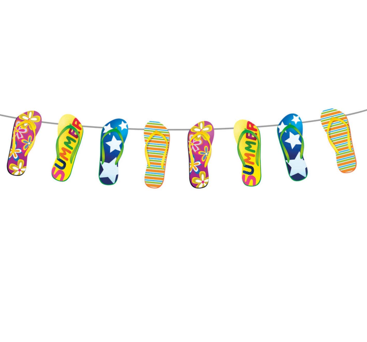 Folat 20715 Garland with Flipflops-10 m, Multi Colours