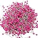 KINGSO 800pcs Round Pearl Head Dressmaking Pins Weddings Corsage Florists Sewing Pin Rose Red
