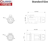 CNLINKO LP-12 5 Pin IP68 Waterproof Connector M12 Male Female Plug 5A 125V view 4