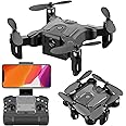 Mini Drone with 4K Camera Six-axis Stabilization Mini Shuttle Foldable FPV Drone Compact Covert UAV One Key Take Off/Land,Headless Mode,Support 360 Degree Flip