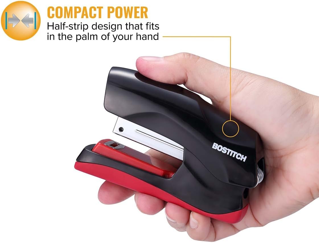 Bostitch Office Heavy Duty 40 Sheet Stapler, Small Stapler Size, Fits into the Palm of Your Hand; Assorted - No Color Choice, One per Order (B175-ASST) : Office Products