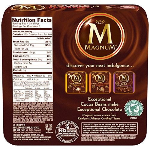 Magnum Ice Cream Bars, Double Raspberry, 3 Count (Frozen) Pricepulse