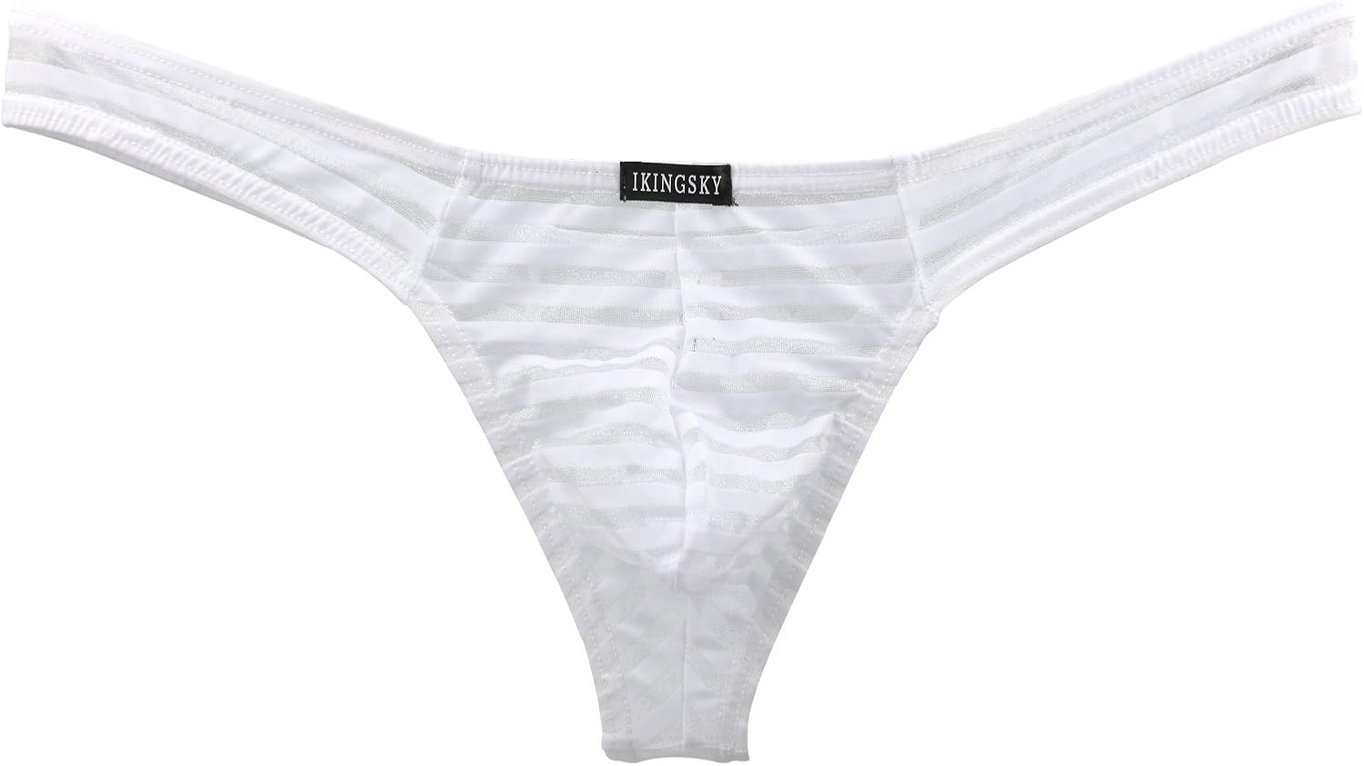 iKingsky Men's Sexy Transprant Thong Underwear Low Rise See Through Stretch Panties at  Men’s Clothing store