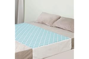 OUTCREATOR® Saddle Style Bed Pad with Tuck-in Sides, Absorbent Waterproof Washable and Reusable Incontinence Underpad,Premium Quilted Tuckable Mattress Protector for Adult, Toddler,Pet(34"X39",Green)