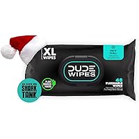 DUDE Wipes Flushable Wet Wipes Dispenser, Mint Chill, 48Count - Scented Wet Wipes with Vitamin-E, Aloe, Eucalyptus & Tea Tree