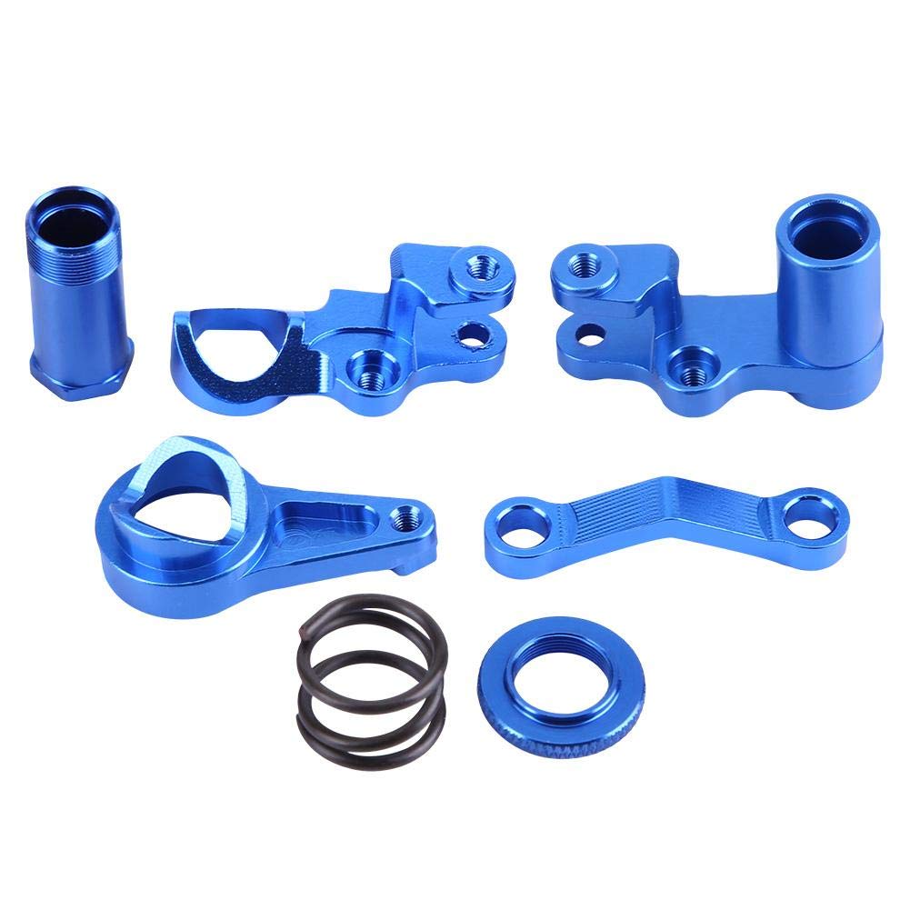 Steering Servo Saver Complete Part Kit, Aluminium Alloy Steering Servo Saver for Traxxas Slash 4X4 1/10 Truck RC Car RC Model Part Accessory Model Car Accessories
