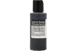 The Beadsmith XL Gel Liver of Sulfur Extended Life Gel 2 Fluid Ounces (59ml) Bottle Apply a Patina Finish to Silver Copper and Other Metal for Oxidized Look on Art and Jewelry Projects
