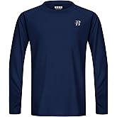 Runhit UPF 50+ Boys Swim Shirt, Rash Guard for Boys Long Sleeve, Youth Kids UV Sun Protection Shirt for Beach Surf Hiking