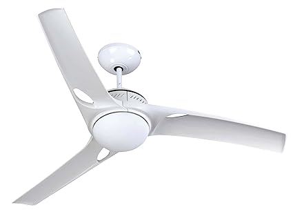 Vinco Ventilatore Da Soffitto Con Luce E Telecomando Silenzioso Grande Portata Diametro Totale 140 Cm Colore Bianco 3 Pale In Abs 3 Velocità