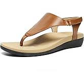 UTENAG Womens Arch Support Sandals Orthotic Adjustable Thong Flip Flops