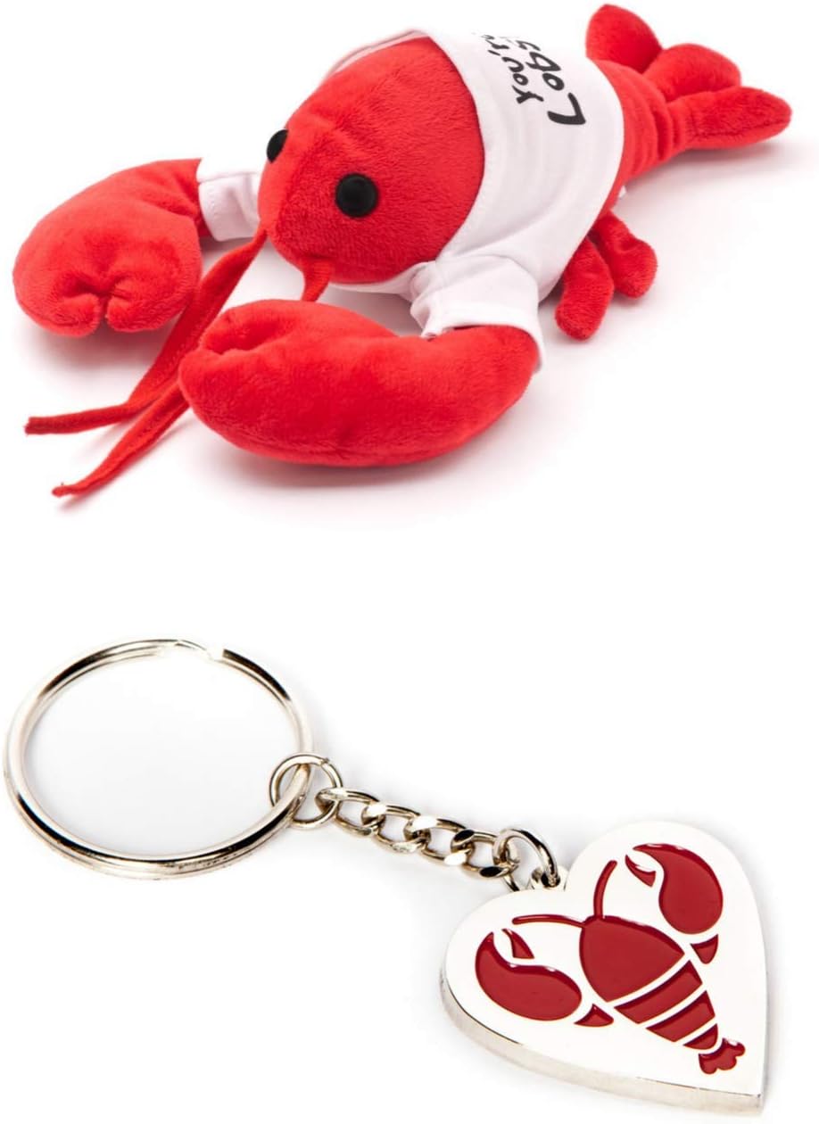 Friends Lobster Plush and Keychain – You’re My Lobster Stuffed Animal Toy and Keychain – Cool TV Props Friends Merchandise – Romantic Bundle