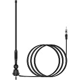 JSZAAHZ Car Radio Antenna AM FM Waterproof Marine Antenna for Golf Cart ATV UTV RV Car Stereo Boat Mast Flexible Truck Excavator Tractor RVR Yacht Pontoon