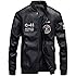 Vogstyle Herenjas Casual PU Leer Teddy Baseball Jas met voering Jackets
