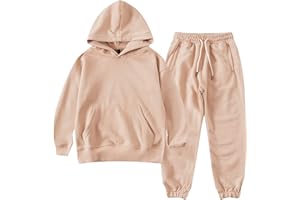 amropi Boy's Hoodie Tracksuit Set Pullover Sweatshirt Jogging Pants 2 Pieces Sweatsuit for Age 3-12 Years