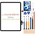 Screen Replacement for iPad Air 4 Touch Screen Digitizer for iPad Air 4 2020 4th Gen 10.9" A2324 A2072 A2316 Touchscreen Glass Panel & Repair Tools (Not LCD Display)