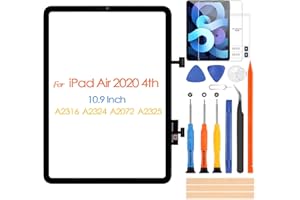 ARSSLY Screen Replacement for iPad Air 4 Touch Screen Digitizer for iPad Air 4 2020 4th Gen 10.9" A2324 A2072 A2316 Touchscreen Glass Panel & Repair Tools (Not LCD Display)