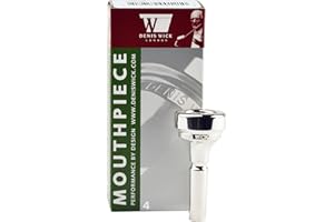 Denis Wick Classic Cornet Mouthpiece Silver Plated, 5881-4 - Open Backbore for balanced Tone, Responsiveness and Comfort, Cornet Accessories for Orchestral & Solo Players, 0.65 x 0.20 x 0.18 Inches