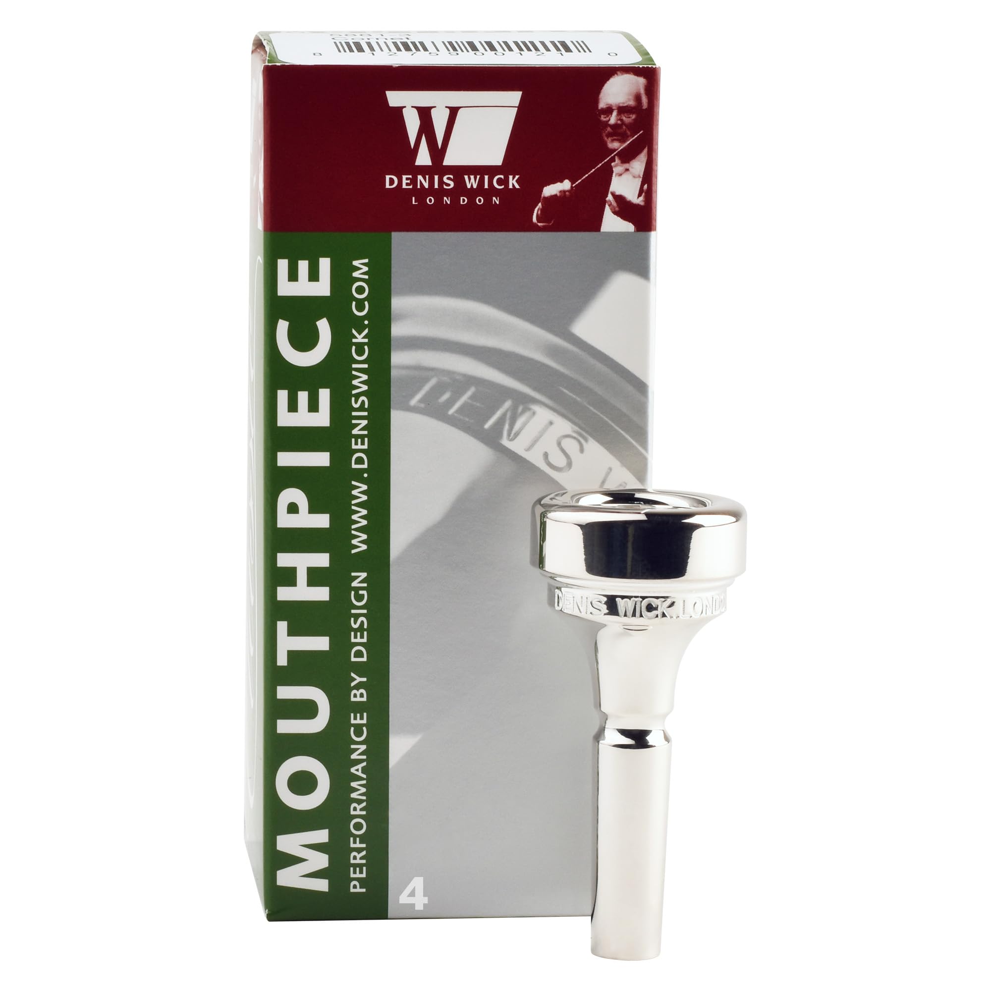Denis Wick 5881 4 Classic Bb Cornet Mouthpiece, Silver Plated