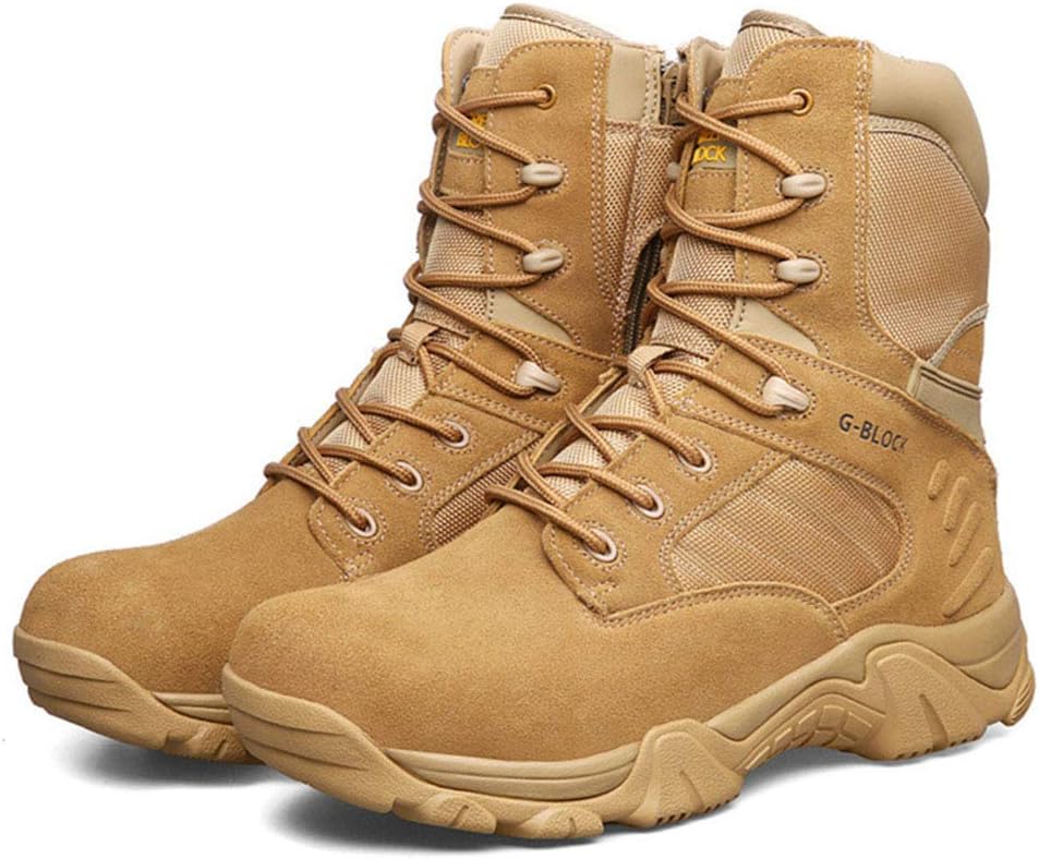 AIFXZ Mens Hiking Boots Military Tactical Combat Boots Womens Trekking