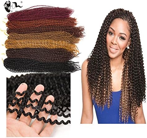 20'' Water Wave Synthetic Crochet Braid Hair Bohemian Hair For Black Women Bundles Braids High Temperature Fiber 3Pcs/Lot (350#)