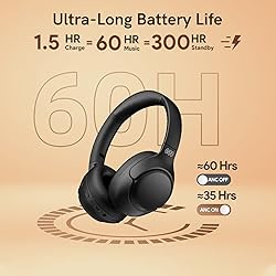 QCY H3 ANC Bluetooth Headphones Over Ear, Active