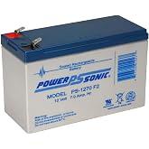 Power Sonic PS-1270 Sealed Lead Acid Battery, 12 Volt 7 AH, 0.250 F2 Terminal