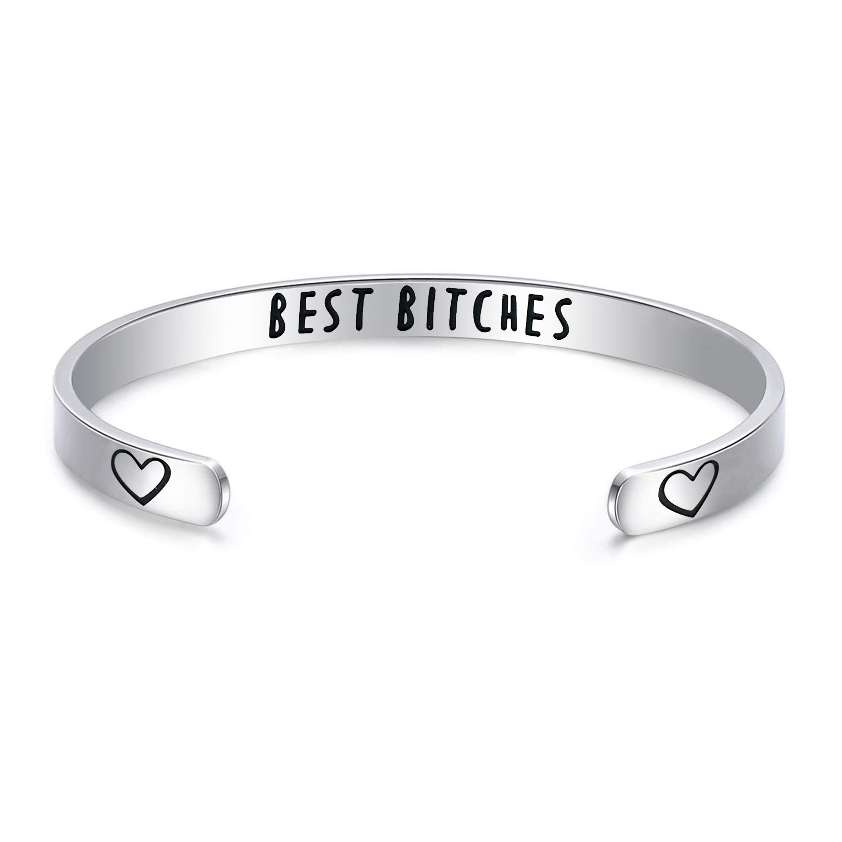Best Friend Gift Friendship Bracelet Stainless Steel Best Bitchs Bracelet