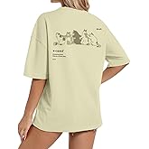 Cayxatiu Cute Cat Graphic Tees for Women Harajuku Shirt Letter Printed Oversized T Shirts Aesthetic Casual Baggy Tshirts…