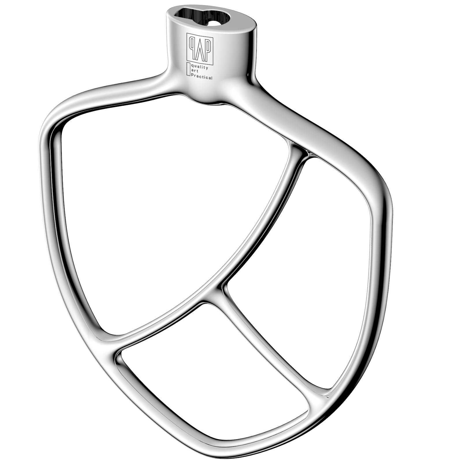 Photo 1 of Stainless Steel Flat Beater - Compatible with KitchenAid 4.5-5qt Bowl-Lift Mixer, Fits Heavy Duty, Professiona HD, Pro 450, Pro 500, Limited Edition, ProLine Series, K5A, K4SS, K5SS, KSM5, KSM50