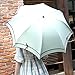 Jenabee Black Vinyl Underneath Parasol Bowknot Sun Block Umbrella Sun-Proof Rain Umbrellas UV Protective