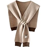 Women Sweater Shawl Knitted Shawl Wraps Knotted Sweater Scarf Casual Shoulder Tops Cape Cardigan Poncho Scarves 2025