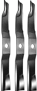 LawnMowerParts Kubota (3) 72&#34; HI Lift Deck Blades Replace K5677-34340 H30T ZD28, ZD326, ZD331