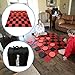 EasyGo Giant Checkers Game - Indoor Outdoor - Family Game - Lawn Game - 5 Feet X 5 Feet