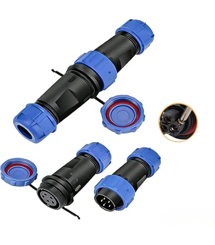 Hangton SP21 Connecteur Aviation 12 Broches – Prise Mâle/Femelle Rapide 5A, IP68 Étanchéité, Pour Solaire, LED, Industriel & Extérieur