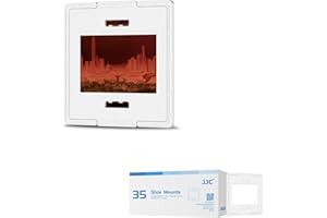 JJC 35mm Slide Mount 25 Pieces, Duarable 5x5cm Slide Holder for Scanning Negative Digitizing, ABS Material, Glassless