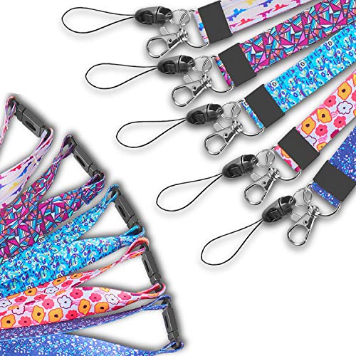Lanyard with ID Badge Holder for Women Kids Keys Men Cruise Key Card lanyards Detachable Breakaway Safety Lanyards with Badges Holders Name Lanyard Wide 0.79 inches(2cm) 5 Pack