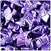 BEADTIN Dark Purple Pearl 24mm Halloween Witches Pony Beads (24pc)